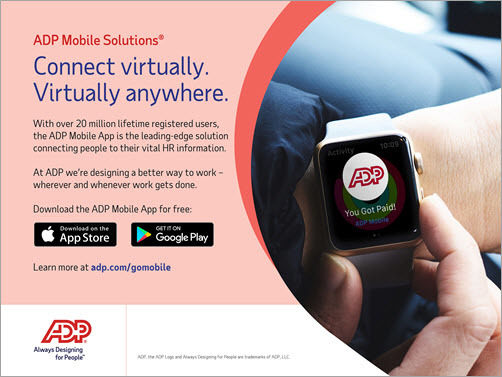 ADP mobile app ad