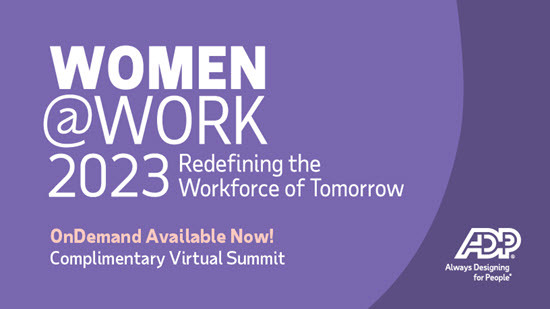 ADP Women@Work2023 virtual summit graphic