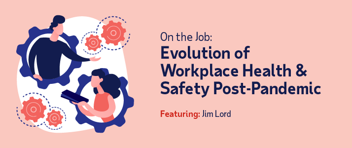 Graphic design of title Evolution of Workplace Health and Safety Graphic design of title Evolution of Workplace Health and Safety