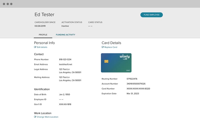 adp pay card meaning